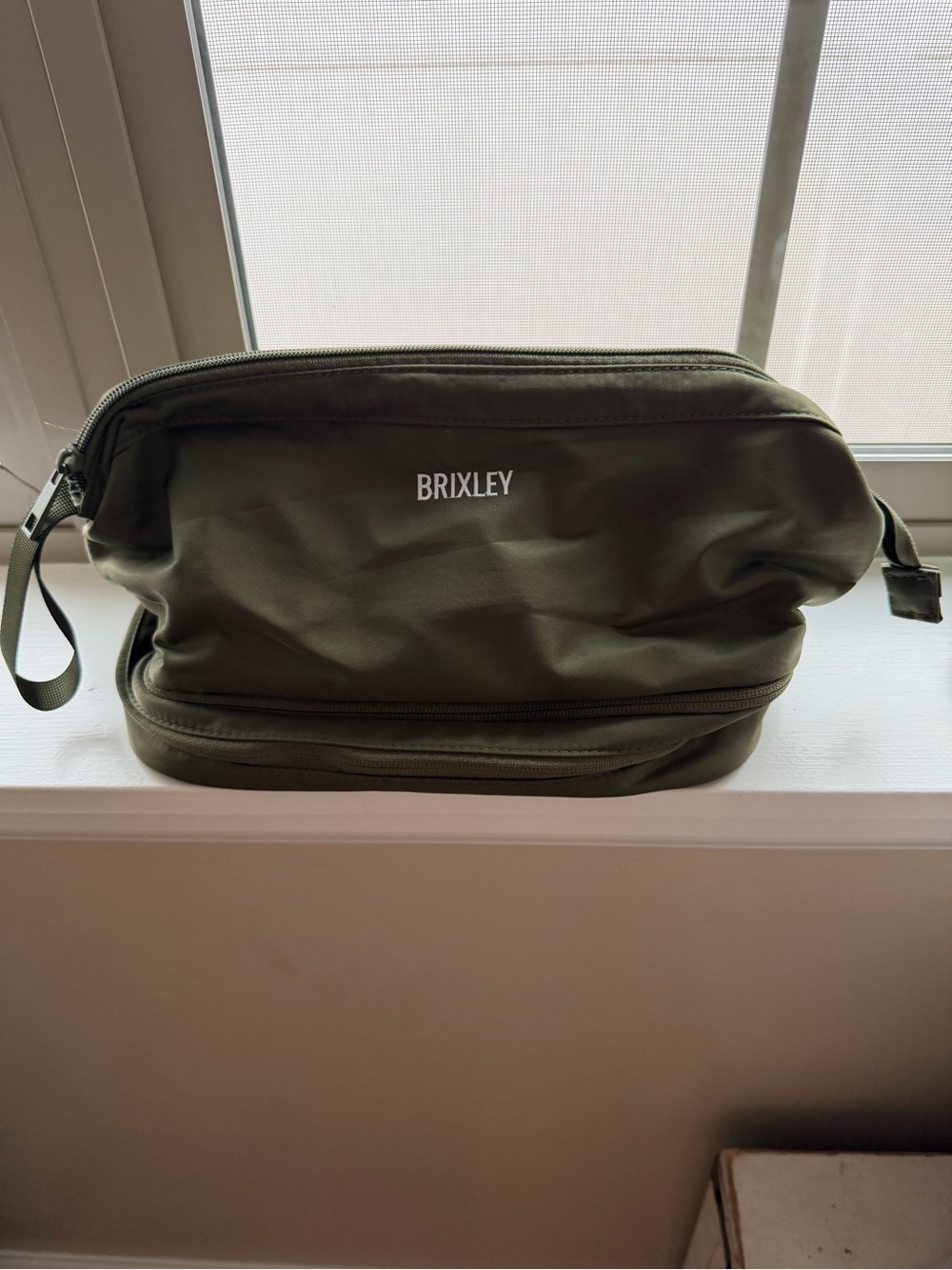 Brixley Olive Travel Toiletry Bag